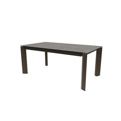 Calligaris Duca Extendable Table With Ceramic Top And Metal Legs